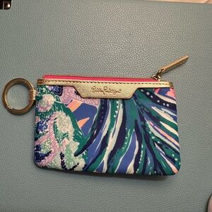 Lilly Pulitzer Keychain Wallet - NEVER USED